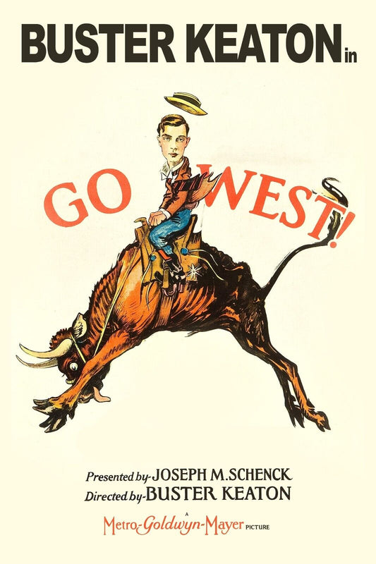 Go West 1925 Poster 24x36 - Silent Comedy Film