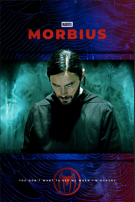 Morbius 2022 Poster 24x36 - Jared Leto Superhero Sci-Fi Action Film Art - PosterFire.com