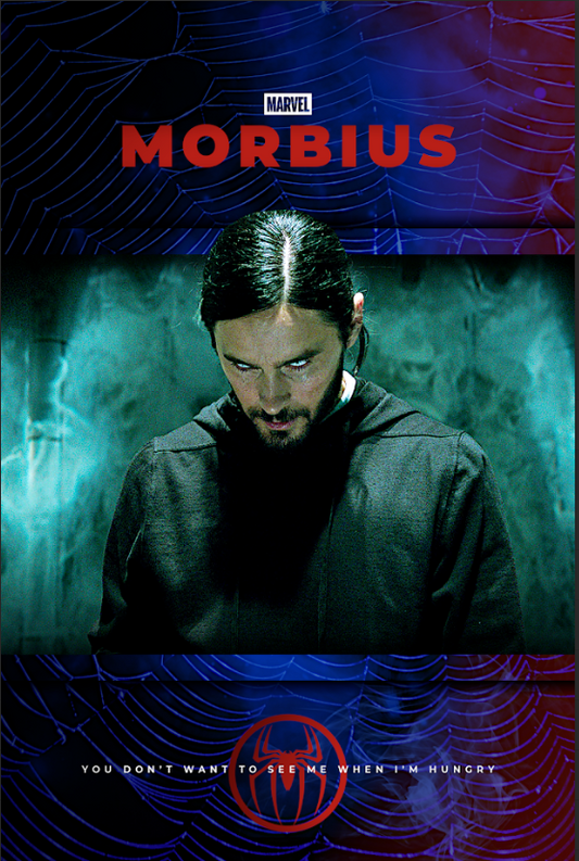 Morbius 2022 Poster 24x36 - Jared Leto Superhero Sci-Fi Action Film Art - PosterFire.com