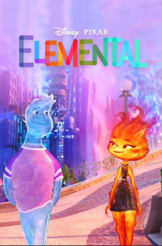 2023 Elemental Movie Poster 24x36 Pixar Animation Family Adventure