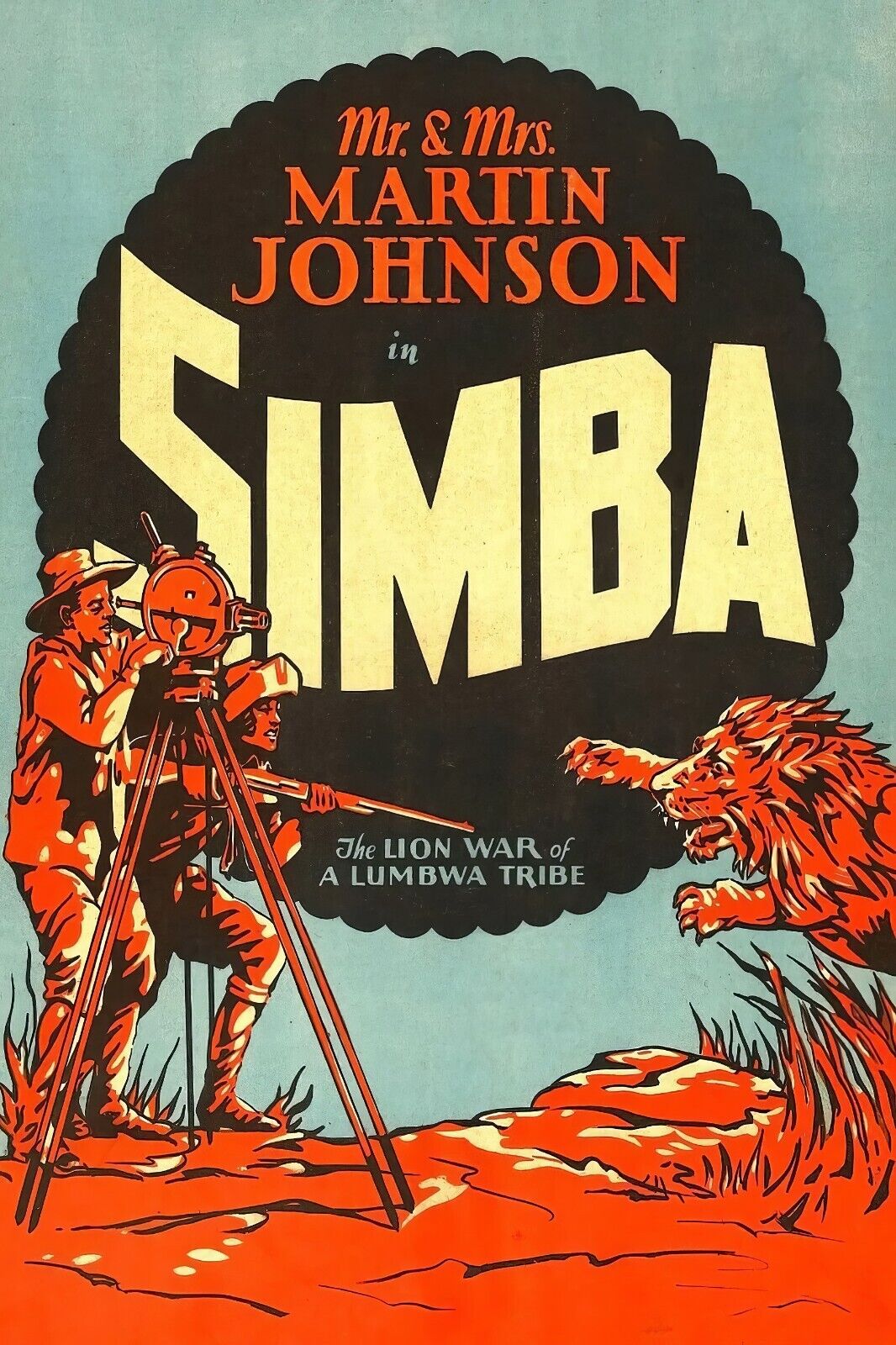 Simba: The King of the Beasts 1928 Vintage Movie Poster 24x36 | Adventure Drama, - PosterFire.com