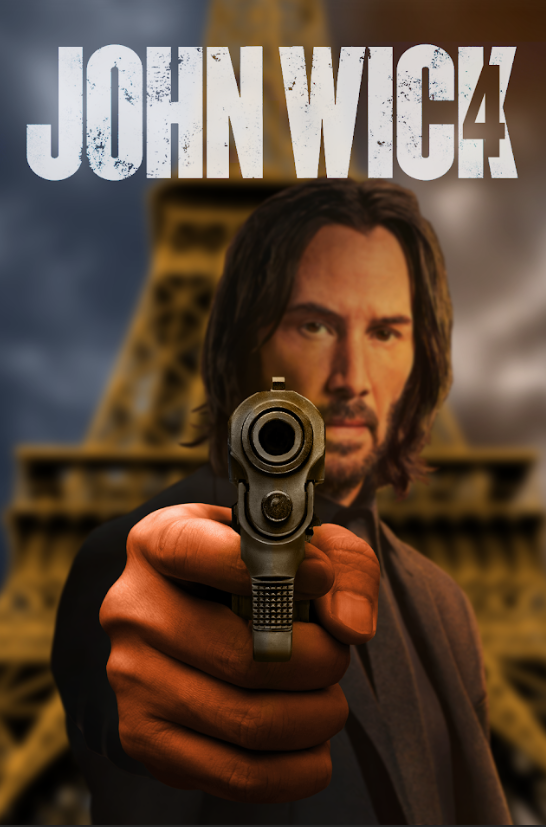 John Wick: Chapter 4 2023 Poster 24x36 - Keanu Reeves Action Packed Revenge Epic - PosterFire.com