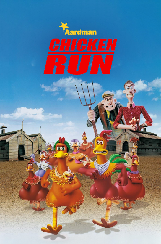 Chicken Run 2000 Movie Poster 24x36 | Animated Comedy Adventure | Claymation