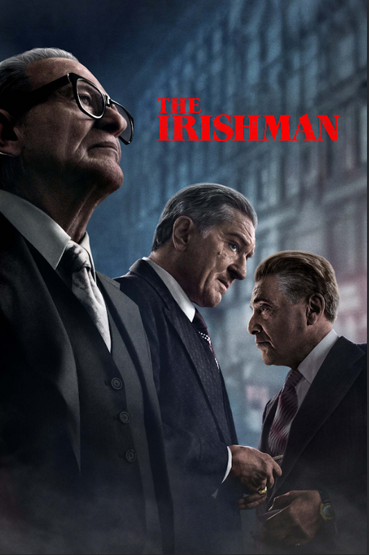 The Irishman (2019) 24x36 Movie Poster, Robert De Niro, Al Pacino, Martin Scorse