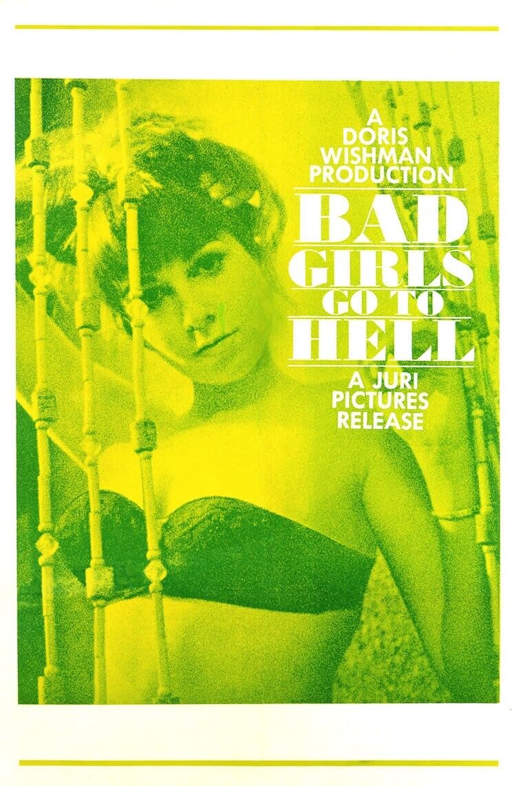 Bad Girls Go to Hell Movie Poster - Vintage Exploitation Film Collectible Art Pr - PosterFire.com