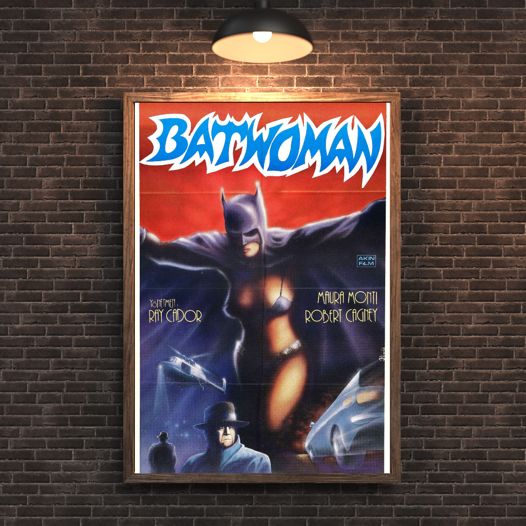 Unleash the Night Vintage Batwoman Movie Poster - Free Shipping - PosterFire.com