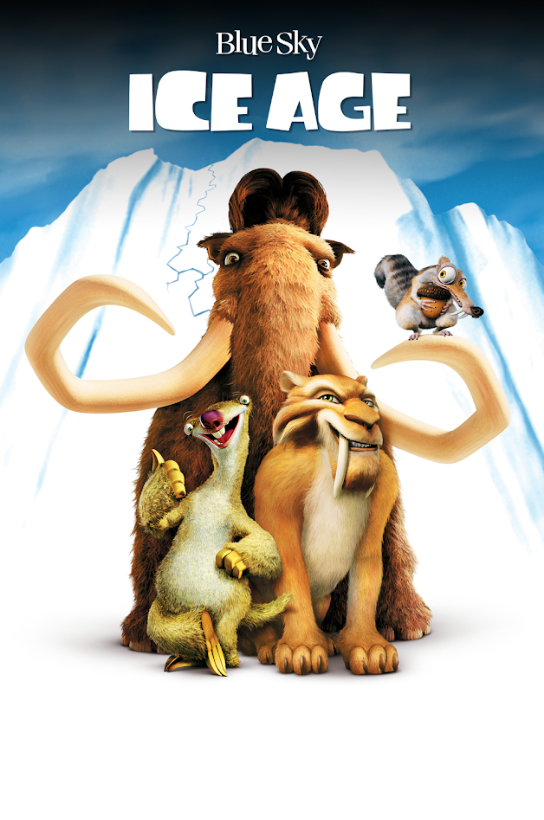 Ice Age 2002 Movie Poster 24x36 | Animated Comedy Adventure | Prehistoric Family