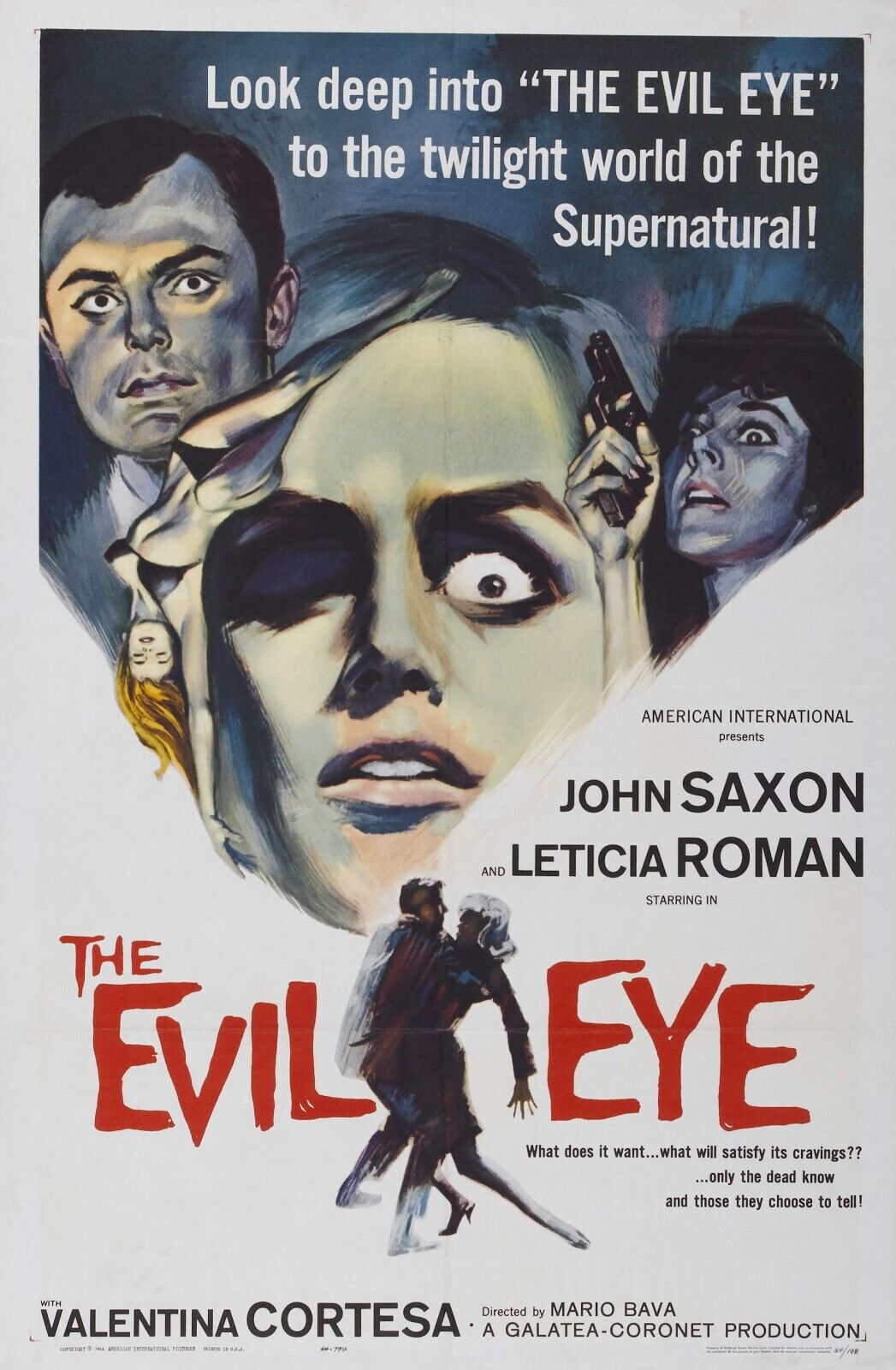 The Evil Eye Movie Poster - Vintage Horror Cult Classic Collectible Art Print