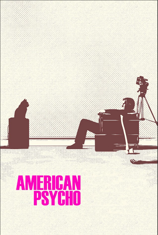 "American Psycho (2000) 24x36 Poster - Christian Bale, Psychological Thriller