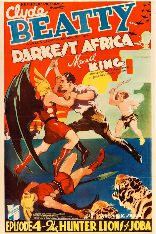 Darkest Africa 1936 Poster 24x36 - Adventure Film, African Expedition and Exotic - PosterFire.com