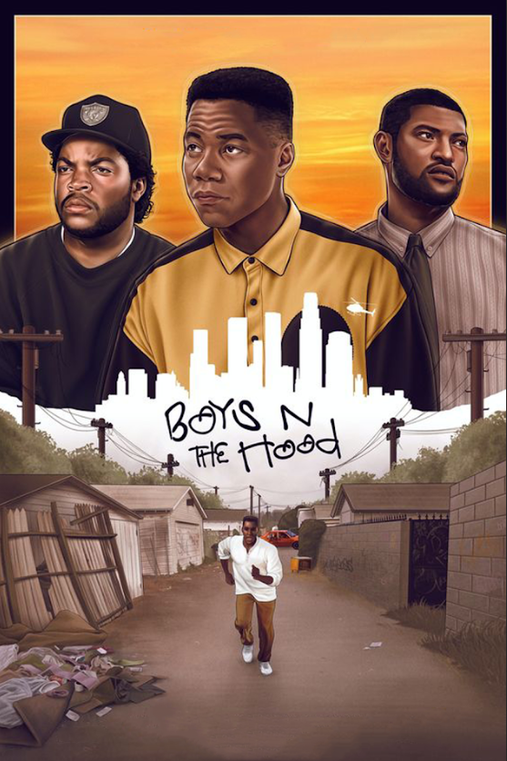 Boyz n the Hood (1991) 24x36 Poster Ice Cube Drama Crime Classic Retro Film - PosterFire.com