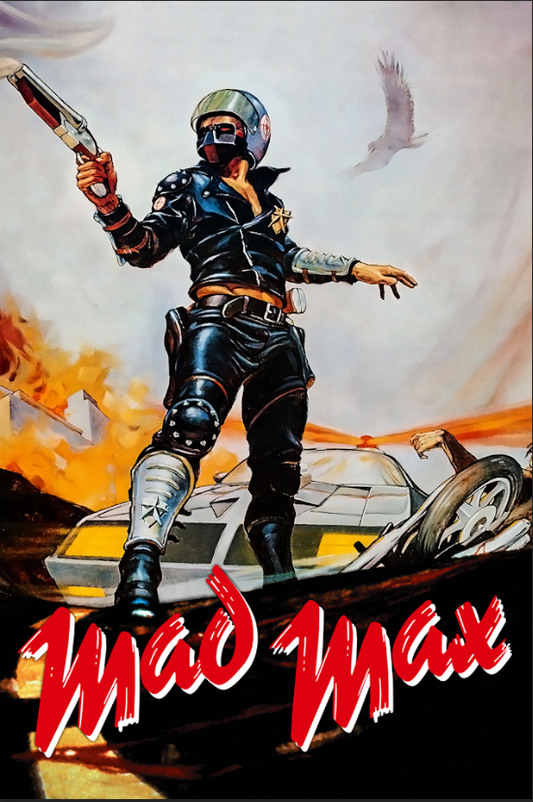 Mad Max 1979 Poster 24x36 Mel Gibson Post-Apocalyptic Action Classic High-Octane