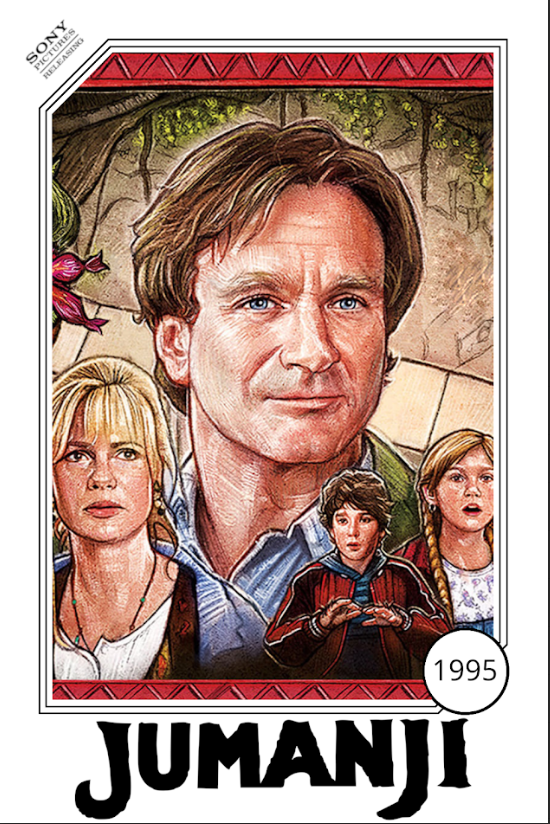 Jumanji 1995 Poster 24x36 - Robin Williams Adventure Fantasy Classic Family Film - PosterFire.com