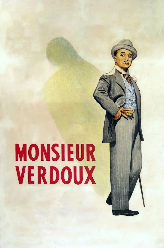 Monsieur Verdoux 1947 Movie Poster 24x36 - Charlie Chaplin Dark Comedy, Crime Dr - PosterFire.com