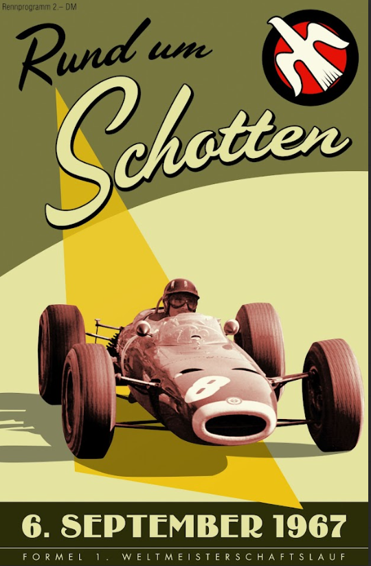 Rund um Schotten 1967 Car Racing Poster 24x36 – Vintage Motorsport Art, Classic - PosterFire.com