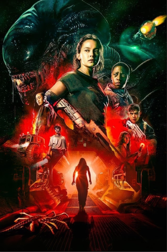 Alien: Romulus (2024) 24x36 Poster - Sci-Fi Horror, Xenomorphs, Anticipated