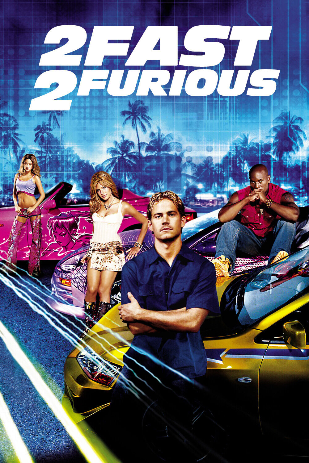 2 Fast 2 Furious (2003) Poster 24x36 - Thrilling Street Racing Sequel Poster - PosterFire.com