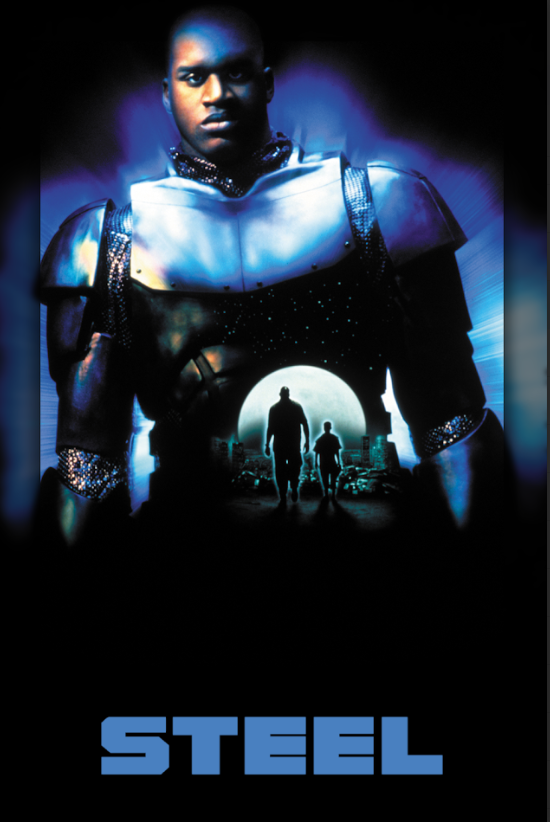 Steel (1997) 24x36 Movie Poster, Shaquille O'Neal, Superhero Action Film, Rare - PosterFire.com