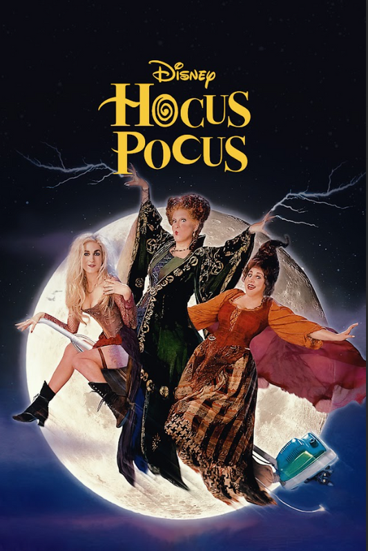 Hocus Pocus (1993) Poster 24x36 – Cult Halloween Favorite, Sanderson Sisters Art