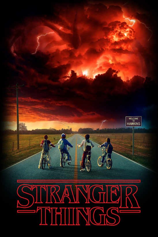 Stranger Things (2016) 24x36 Poster Iconic Sci-Fi Horror Adventure Art - PosterFire.com