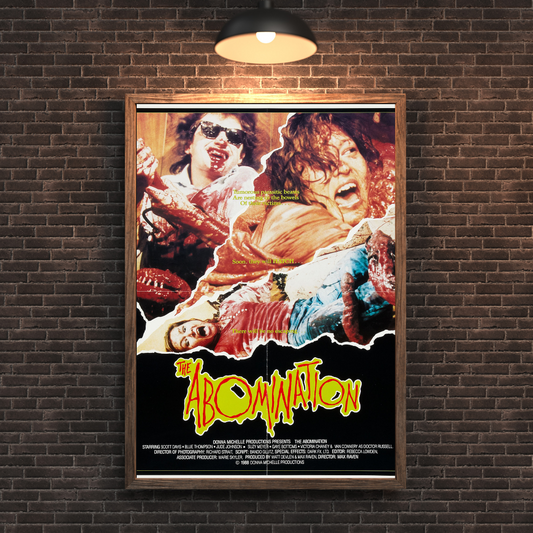 Abomination (1986) Movie Poster - Vintage Horror Cult Classic Collectible