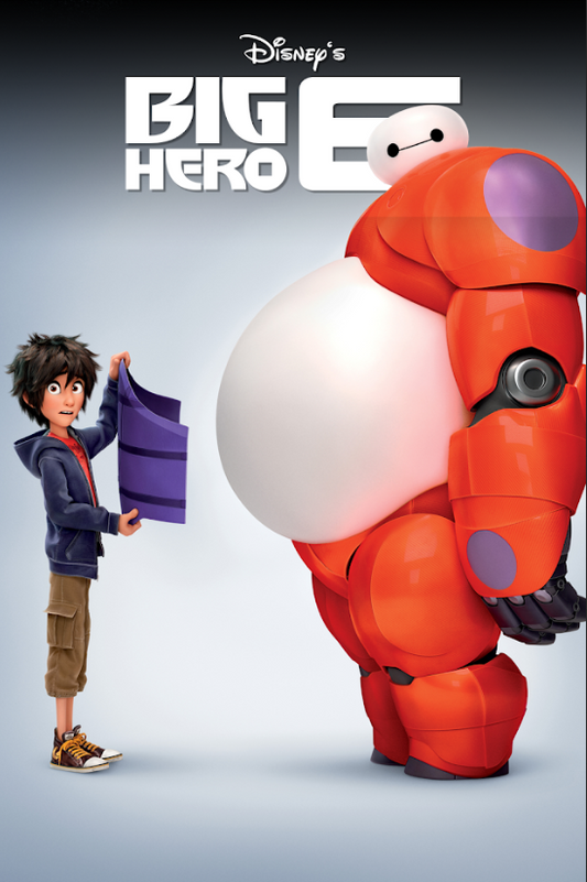 Big Hero 6 (2014) 24x36 Poster - Disney Animation, Family Classic Adventure