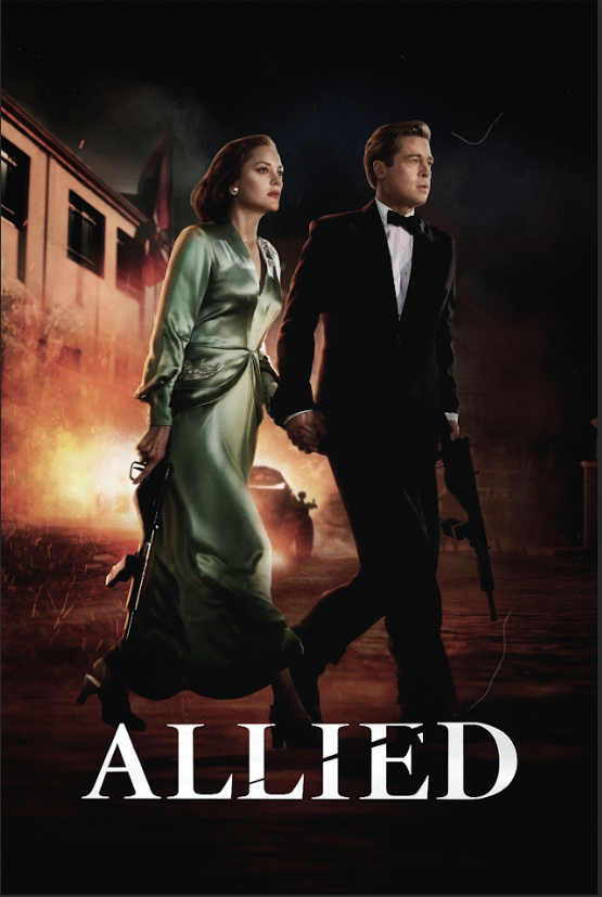 Allied (2016) Poster - 24x36 | Brad Pitt | World War II Romance | Classic Film - PosterFire.com