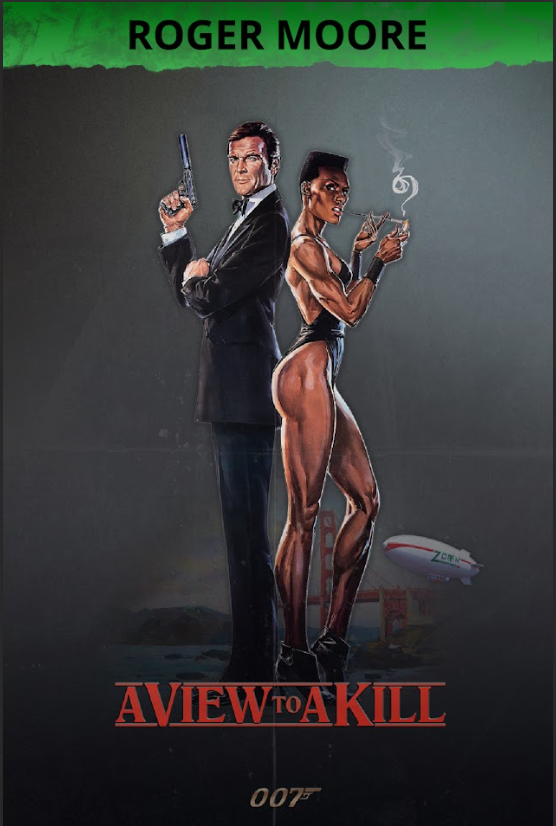 A View to a Kill (1985) Poster - 24x36 | Roger Moore | James Bond | Iconic Spy