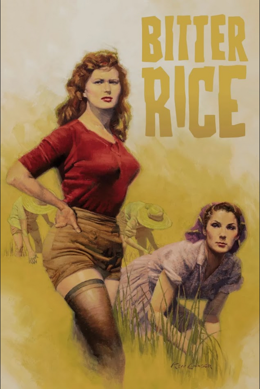 Bitter Rice 1949 Poster 24x36 - Italian Noir, Classic Drama, Vintage Film Art