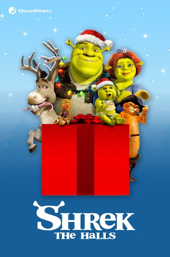 Shrek the Halls 2007 Movie Poster 24x36 - Holiday Special, Shrek & Friends