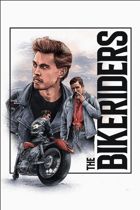 The Bikeriders (2024) 24x36 Movie Poster Drama Action Motorcycle Culture Art - PosterFire.com