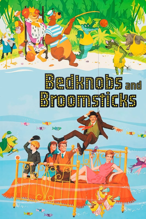 Bedknobs and Broomsticks 1971 Poster 24x36 Disney Fantasy Adventure Art Print - PosterFire.com