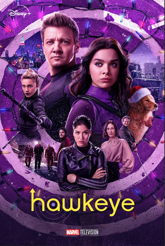 Hawkeye 2021 TV Series Poster 24x36 Marvel Action Adventure Clint Barton Kate Bi - PosterFire.com