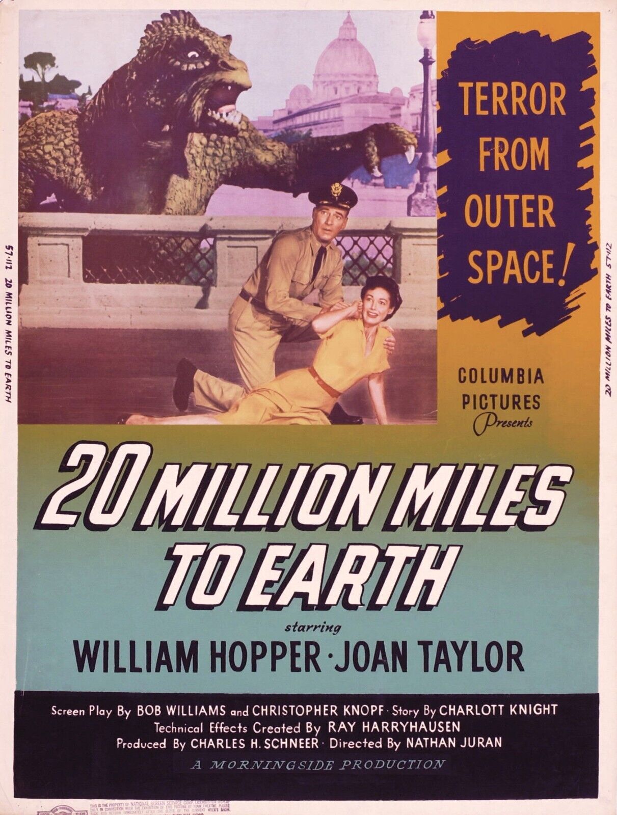 20 Million Miles to Earth 05 Movie Poster - Vintage Sci-Fi Classic Poster - PosterFire.com