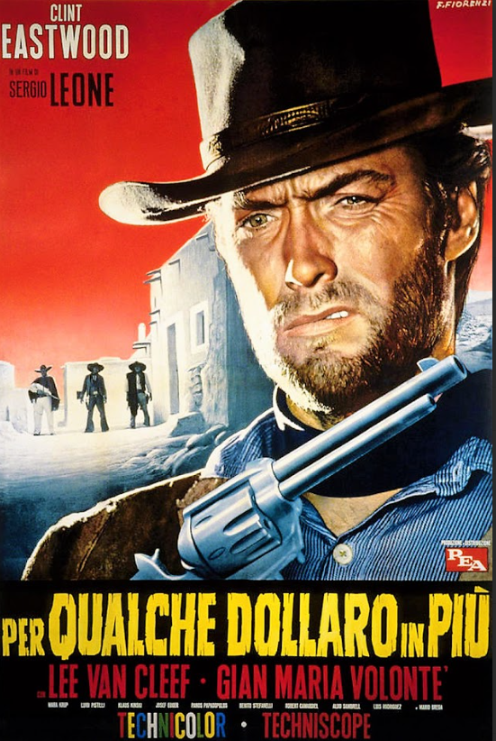 For a Few Dollars More (1965) 24x36 Movie Poster, Clint Eastwood, Iconic