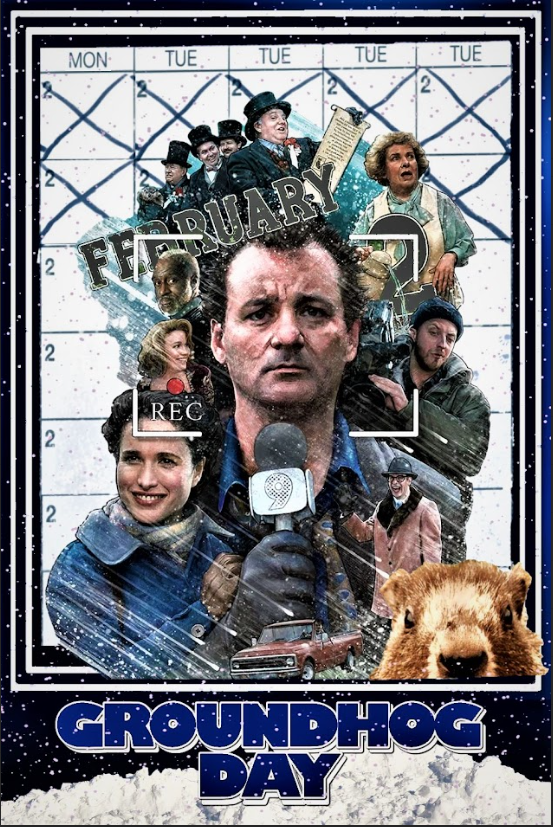 Groundhog Day 1993 Poster 24x36 - Bill Murray Comedy Fantasy Timeless Classic - PosterFire.com