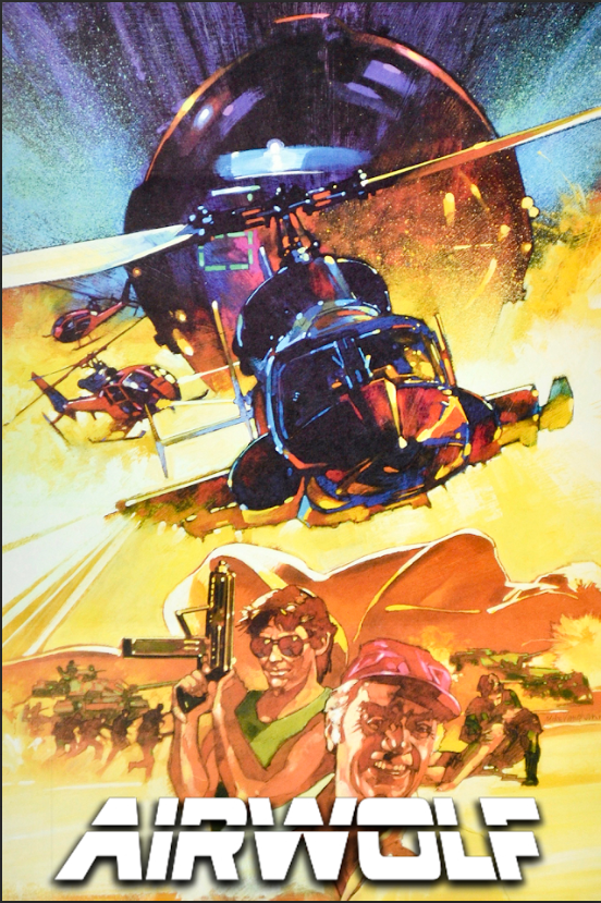 Airwolf: The Movie (1984) 24x36 Poster - TV Pilot, Action Adventure, Rare Poster - PosterFire.com