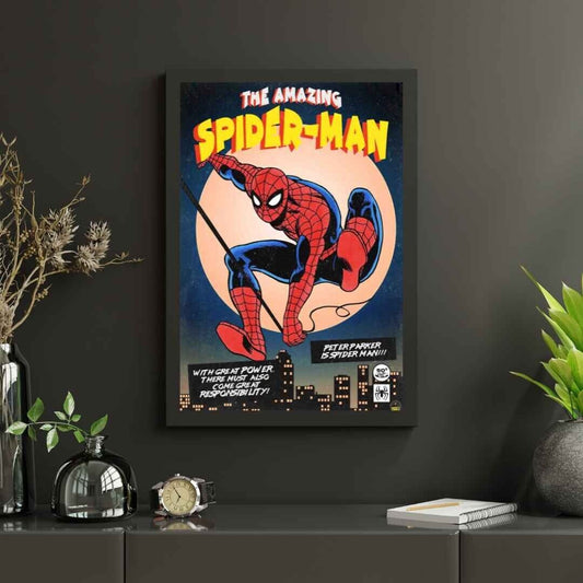 vintage Spiderman comic poster 24x36 ultimate peter parker miles morales porker - PosterFire.com