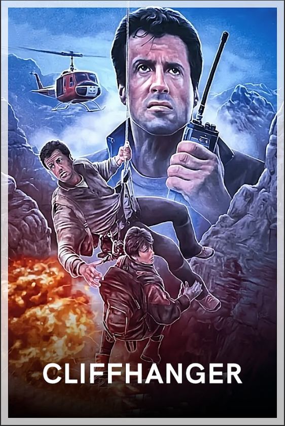 Cliffhanger 1993 Poster 24x36 - Sylvester Stallone, High-Altitude Action - PosterFire.com