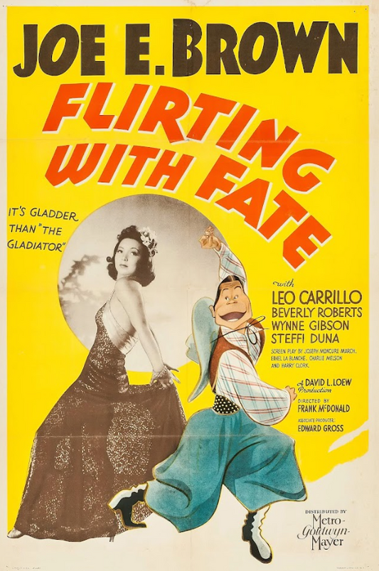 Flirting with Fate (1938) 24x36 Movie Poster, Comedy Drama, Rare Vintage Film - PosterFire.com