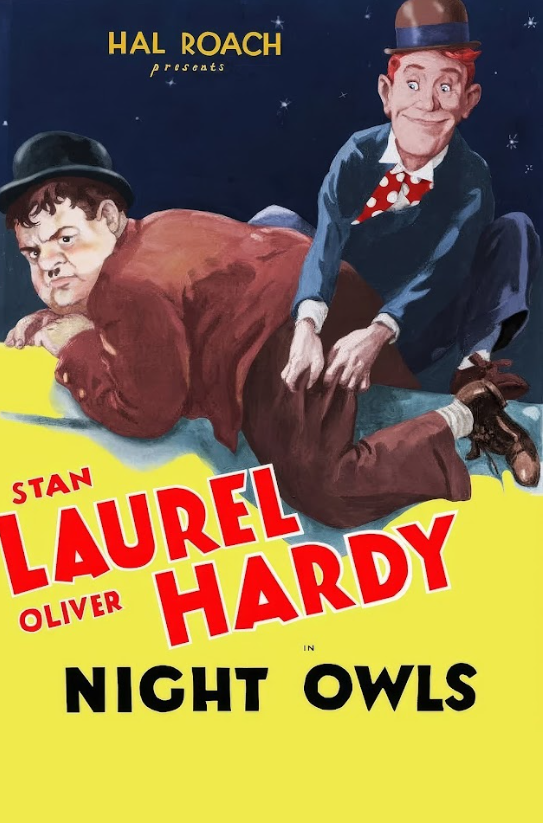 Night Owls 1930 Movie Poster 24x36 - Silent Comedy, Romance, Classic 1930s Cinem - PosterFire.com