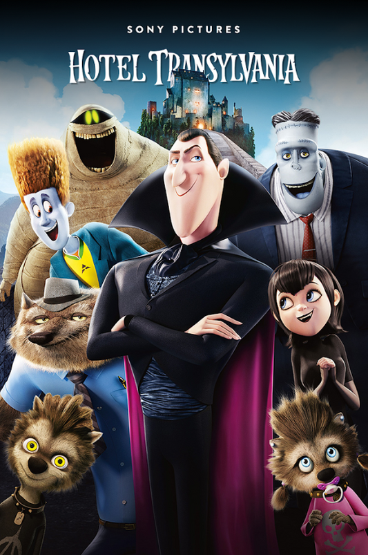 Hotel Transylvania 2012 Movie Poster 24x36 | Animated Comedy | Dracula's Family