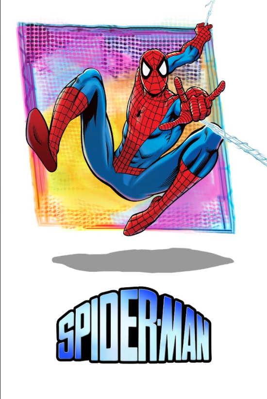 Spider-Man 1981 Poster 24x36 - Retro Animated Series Marvel Superhero Action