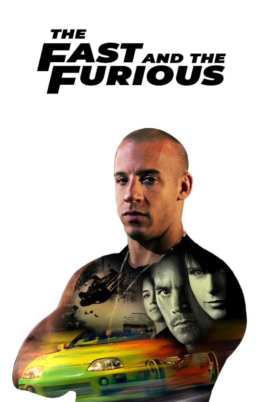 The Fast and the Furious 2001 Movie Poster 24x36 Action Racing Art - PosterFire.com