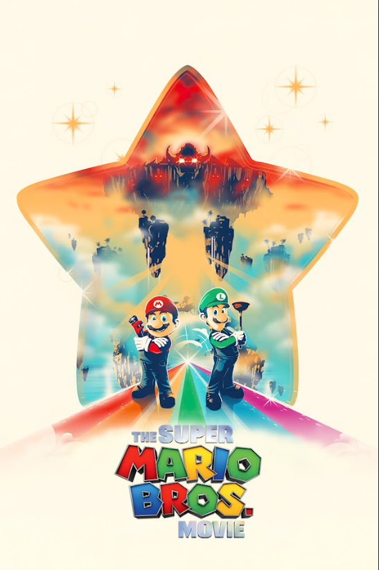 The Super Mario Bros Movie 2023 Poster 24x36 - Animated Adventure Comedy Iconic