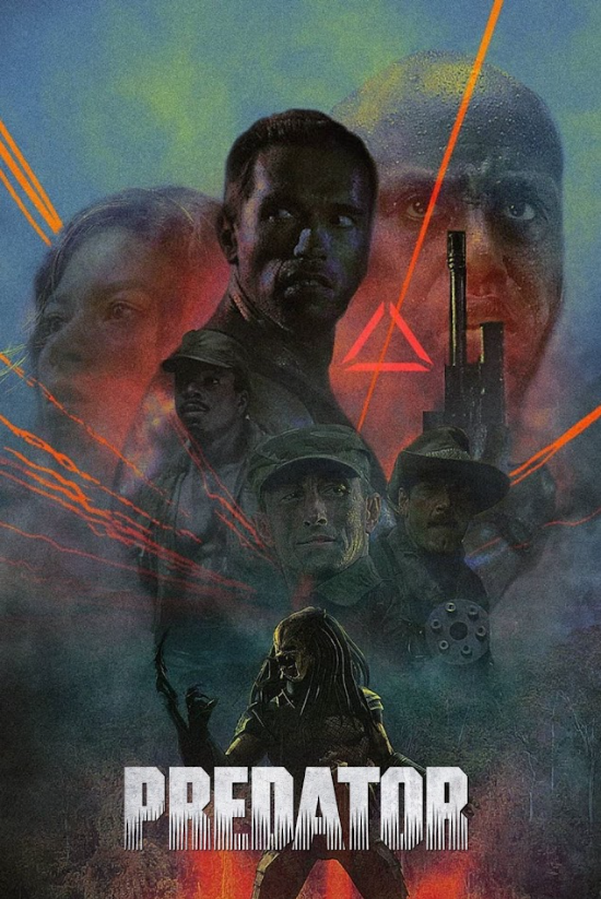 Predator (1987) Movie Poster 24x36 Sci-Fi Action Classic with Arnold Schwarzeneg - PosterFire.com