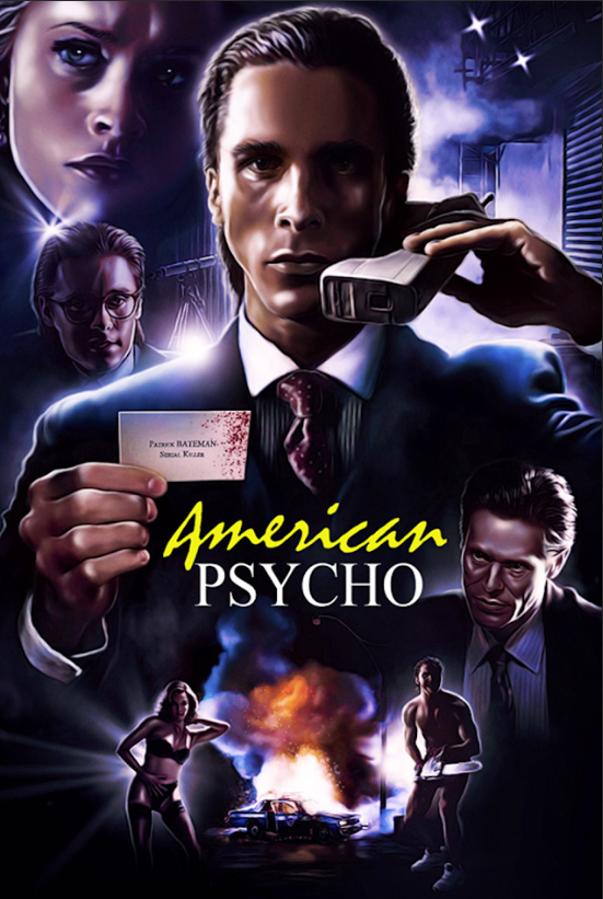 2000 American Psycho Poster 24x36 | Christian Bale Horror Thriller | Collectible