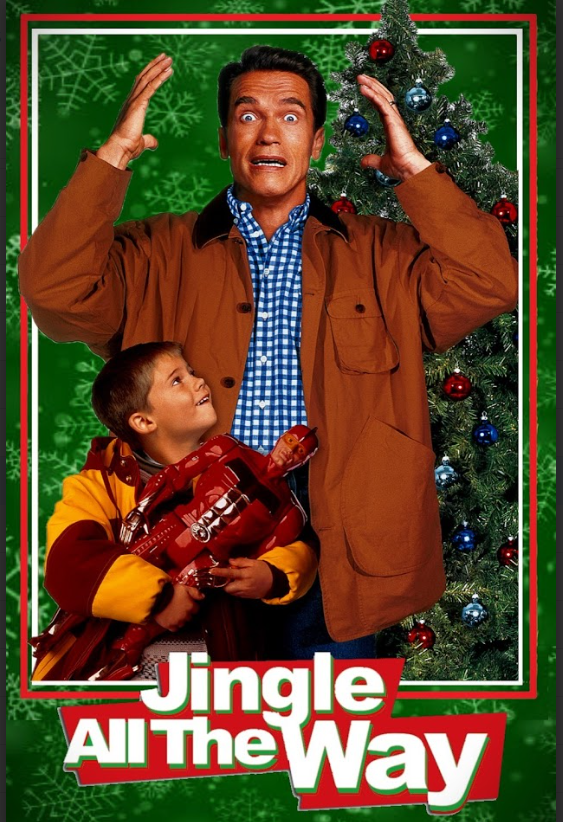 Jingle All the Way 1996 Poster 24x36 - Arnold Schwarzenegger Holiday Adventure