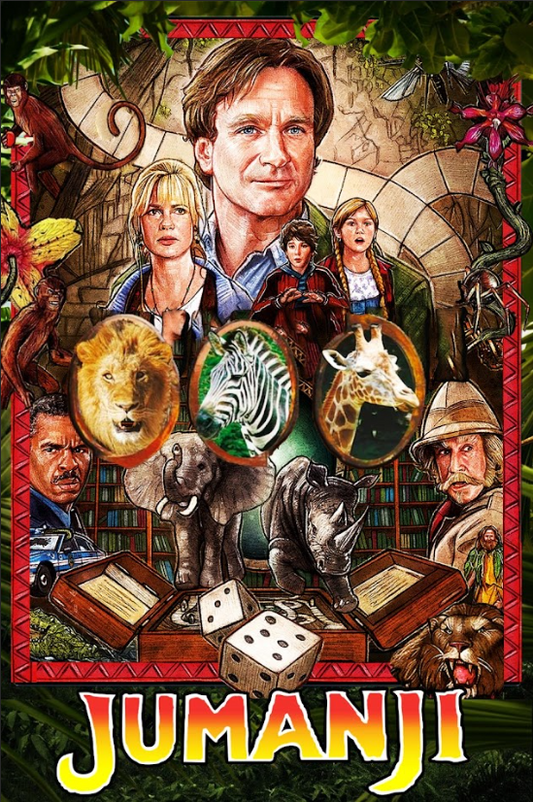 Jumanji 1995 Poster 24x36 - Robin Williams Adventure Fantasy Family Classic - PosterFire.com