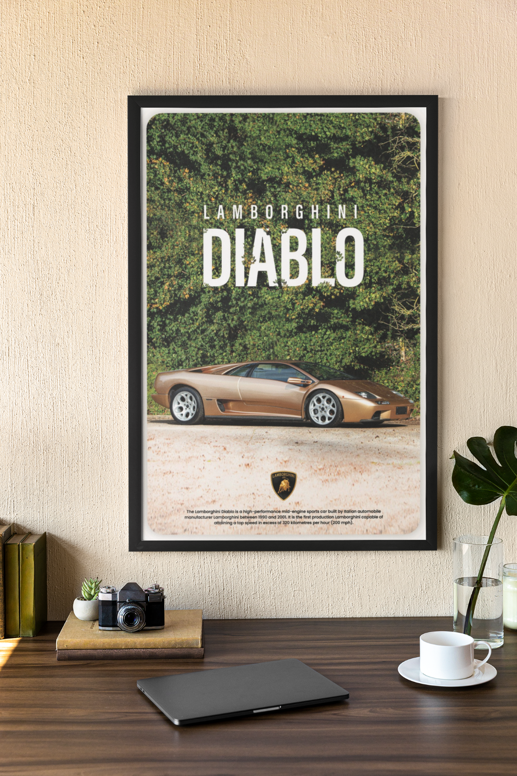 Lamborghini Diablo 24X36 GTO Huracan super car Italian foreign aventador ferrari